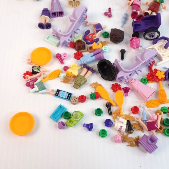 Lego FRIENDS & Disney Minifigure Parts Torso Head Legs Accessories Lot of 3.6 oz - Picture 2 of 7